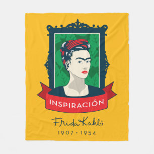 Frida Kahlo   Inspiración Fleece Blanket