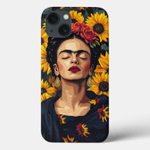 "Frida Kahlo-Inspired Customisable Phone Case - Ar