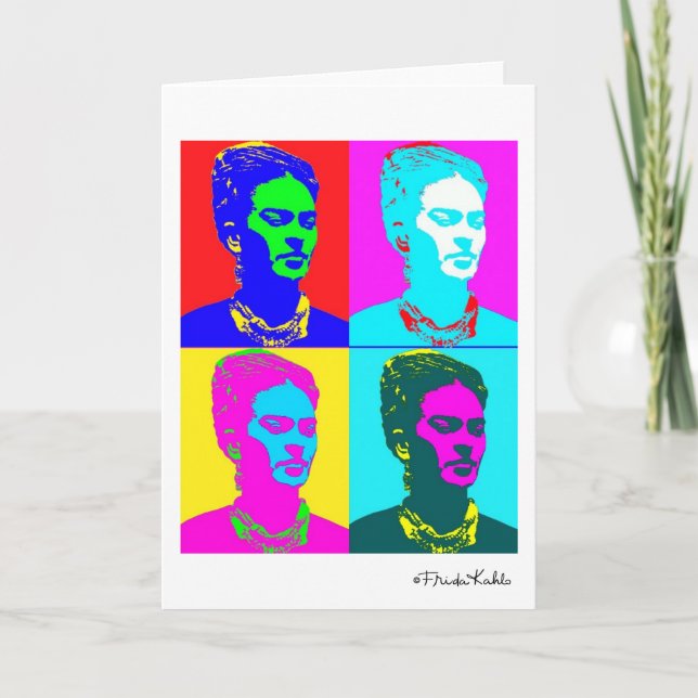 Frida Kahlo Inspired Portrait Card (Front)