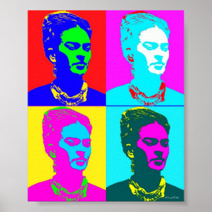 Frida Kahlo Inspired Portrait Poster