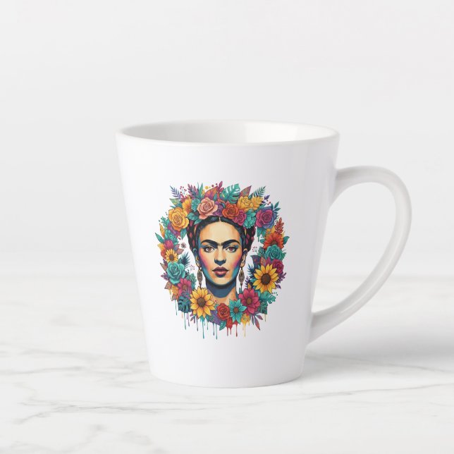 Frida Kahlo Latte Mug (Right)