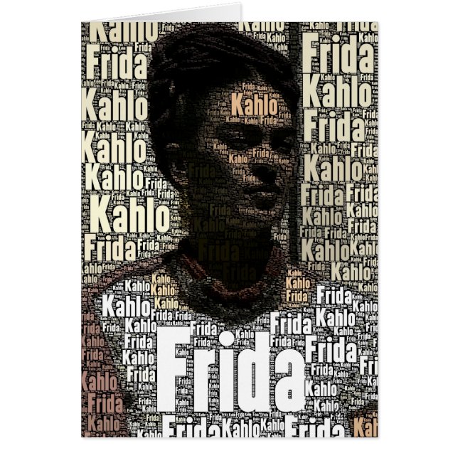 Frida Kahlo Lettering Portrait (Front)