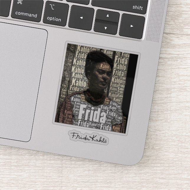 Frida Kahlo Lettering Portrait 2 (Detail)