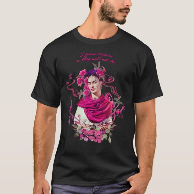 FRIDA KAHLO Mexican Feminist portrait painting Cla T-Shirt (Front)