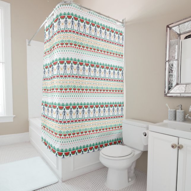 Frida Kahlo | Mexican Graphic Shower Curtain (In Situ)