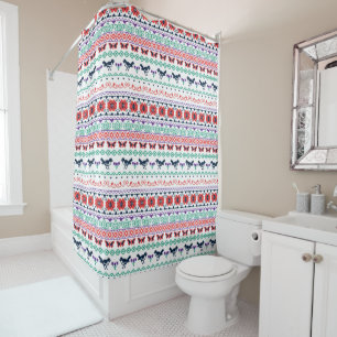 Frida Kahlo   Mexican Pattern Shower Curtain