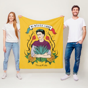 Frida Kahlo   Mi Mexico Lindo Fleece Blanket