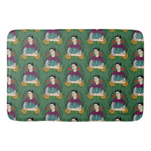 Frida Kahlo   Mi Mexico Lindo Pattern Bath Mat
