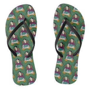 Frida Kahlo   Mi Mexico Lindo Pattern Flip Flops