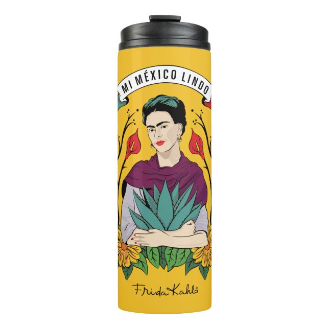 Frida Kahlo | Mi Mexico Lindo Thermal Tumbler (Front)