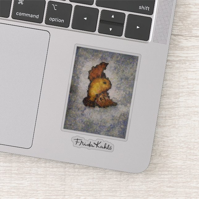 Frida Kahlo Monet-Style Bird Painting (Detail)