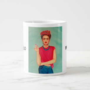 Frida Kahlo Oil Painting Large Coffee Mug