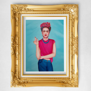Frida Kahlo oil painting Poster