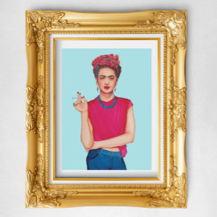 Frida Kahlo oil painting Poster