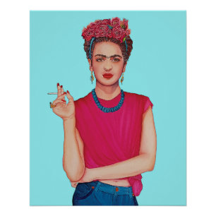 Frida Kahlo oil painting Poster