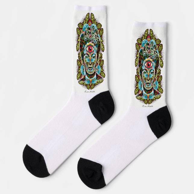 Frida Kahlo Ojo socks (Left)