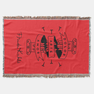 Frida Kahlo   Pain Art Love Throw Blanket