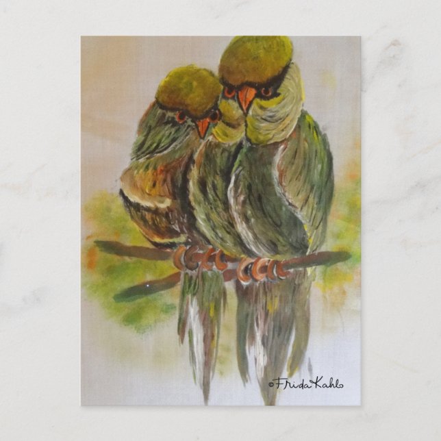 Frida Kahlo Painted Birds Postcard (Front)