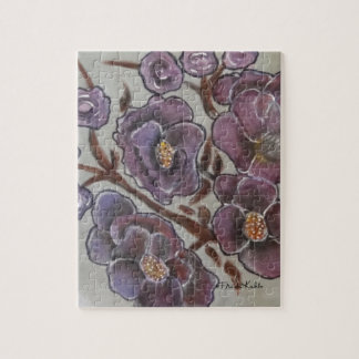 Frida Kahlo Painted Flowers Jigsaw Puzzle