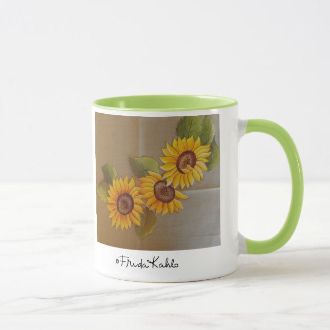Frida Kahlo Painted Sunflowers Mug (Right)