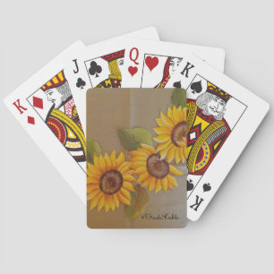 Frida Kahlo Painted Sunflowers Playing Cards