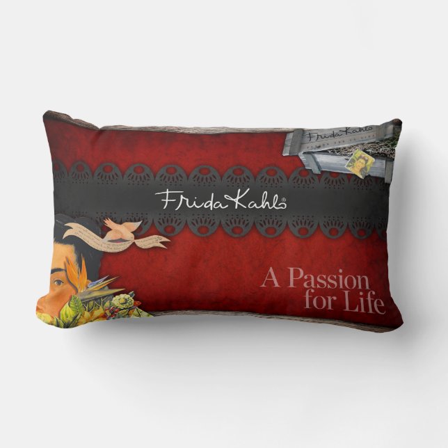 Frida Kahlo - Passion for Life Lumbar Cushion (Front)
