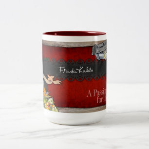 Frida Kahlo - Passion for Life Two-Tone Coffee Mug
