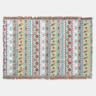 Frida Kahlo   Patrón de Colores Throw Blanket
