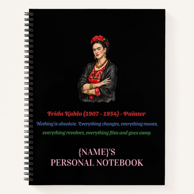 Frida Kahlo Personalized Notebook