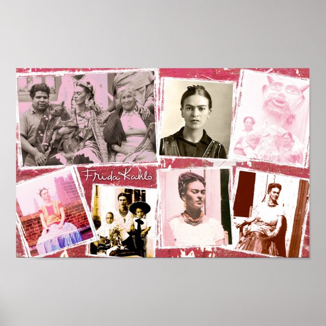 Frida Kahlo Photo Montage Poster (Front)