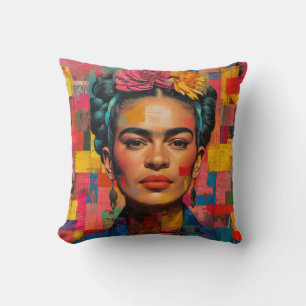 Frida Kahlo Pillow, Cushion, Frida Decor Cushion