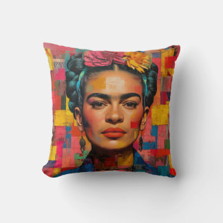 Frida Kahlo Pillow, Cushion, Frida Decor Cushion