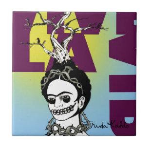 Frida Kahlo Pop Art Portrait Tile