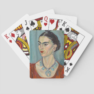 Frida Kahlo portrait Playing Cards