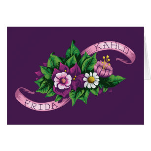 Frida Kahlo   Purple Floral Bouquet