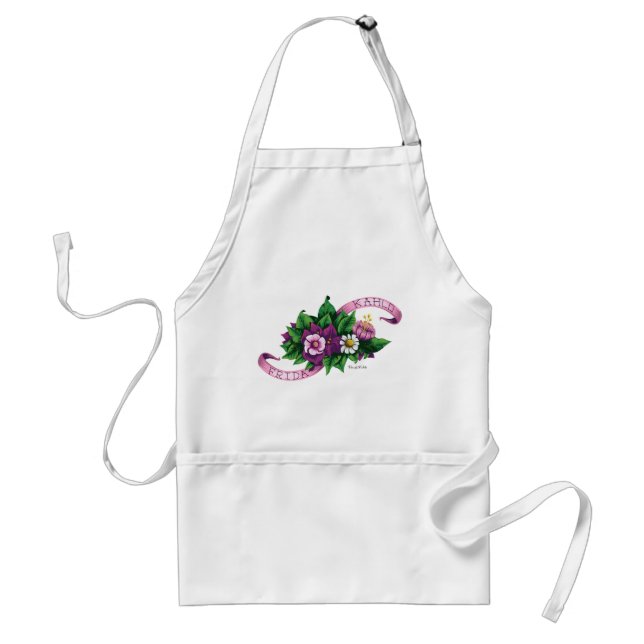 Frida Kahlo | Purple Floral Bouquet Standard Apron (Front)