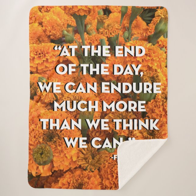 Frida Kahlo Quote Blanket (Front)