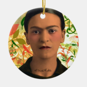Frida Kahlo Reflejando Ceramic Tree Decoration