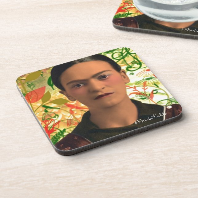 Frida Kahlo Reflejando Coaster (Left Side)