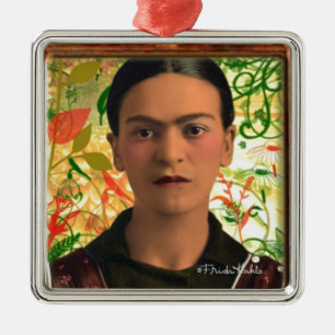 Frida Kahlo Reflejando Metal Tree Decoration