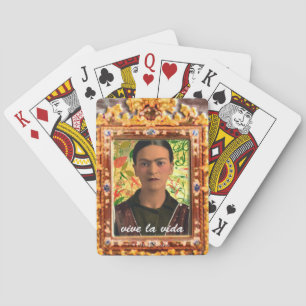 Frida Kahlo Reflejando Playing Cards