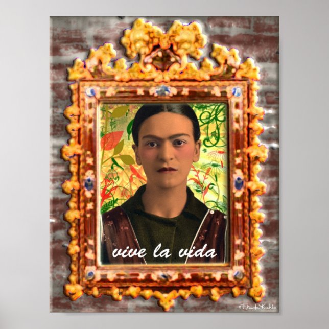 Frida Kahlo Reflejando Poster (Front)