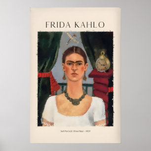 Frida Kahlo Self Portrait Time Flies929 Vintage Poster