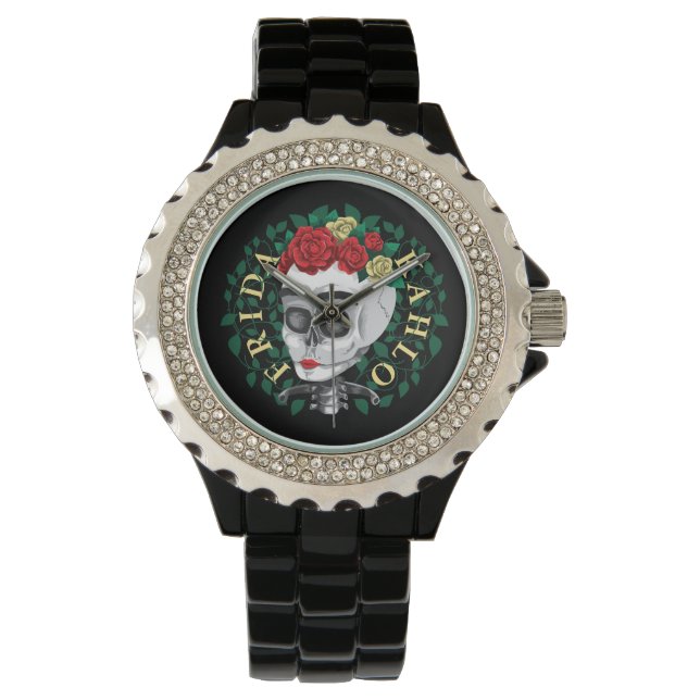 Frida Kahlo | Skull with Rose Crown Watch (Front)