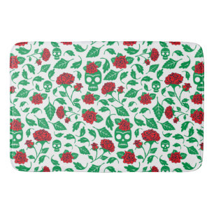 Frida Kahlo   Skulls & Roses Bath Mat
