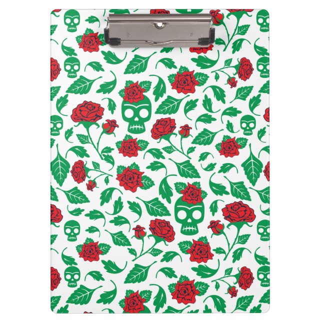 Frida Kahlo | Skulls & Roses Clipboard (Front)