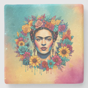 Frida Kahlo Stone Coaster
