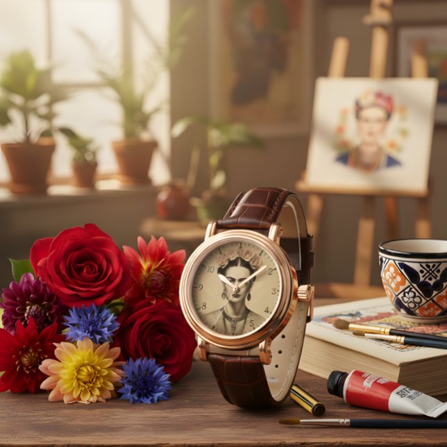 Frida Kahlo Surreal Portrait Vintage Watch (Creator Uploaded)