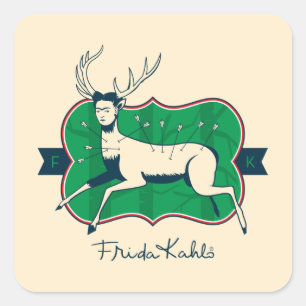 Frida Kahlo   The Wounded Deer Square Sticker