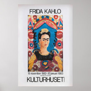 Frida Kahlo  Vintage Art Exhibition Poster 1